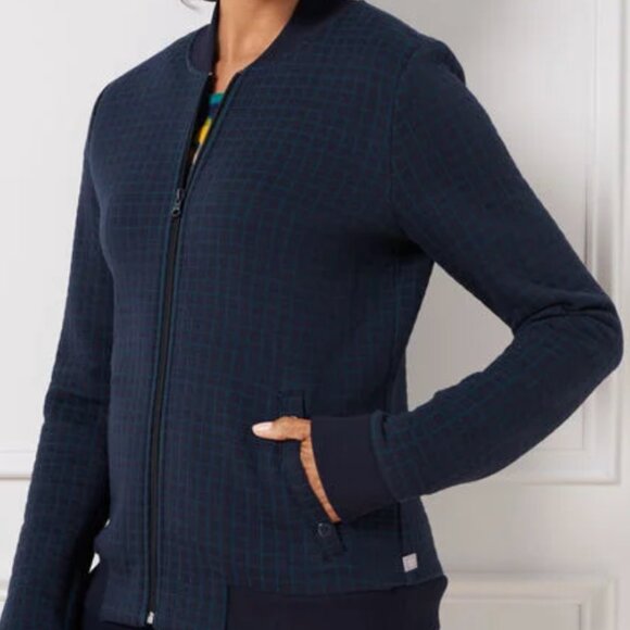 Quilted Rib Trim Bomber Jacket - T by Talbot's - MED - Picture 2 of 9